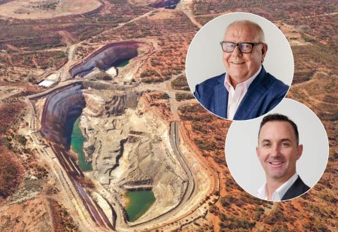 Minerals 260 executive chairman Tim Goyder and managing director Luke McFadyen.