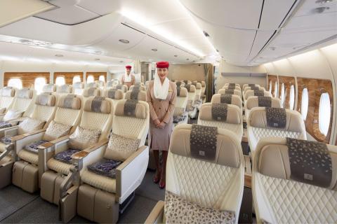 The new Emirates premium economy offering. Photo: Supplied.