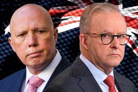Peter Dutton and Anthony Albanese. Photo: AAP Image/Lukas Coch. 