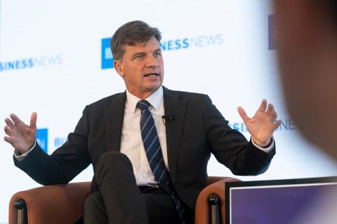 Shadow Treasurer Angus Taylor at a Business News Success and Leadership breakfast. Photo: Matt Jelonek