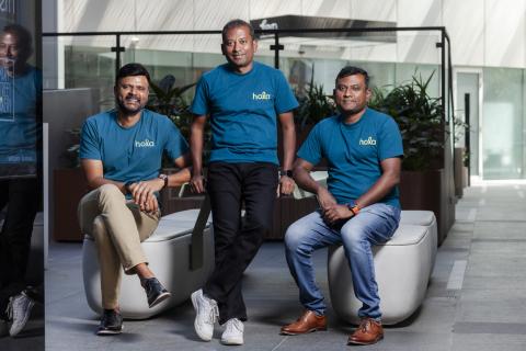 L-R: Hola Health Co-founders Vishnu Gopalan (CMO), Lenin Rajendran (CEO), and Thiru Rajendran (COO). 