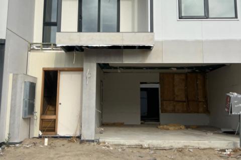 An unfinished Inspired Homes project.