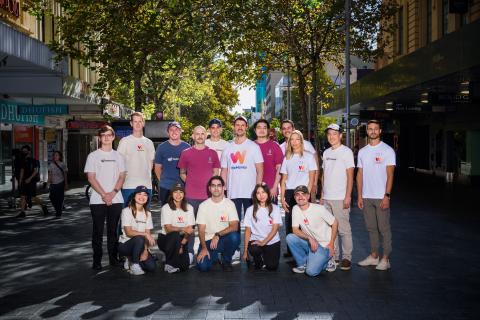 Dan Jovevski (centre) and the WeMoney team. Photo: WeMoney.