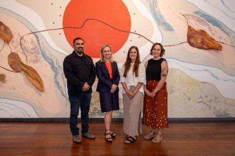 Chad Creighton, Simone McGurk, Emily Rose (artist) and Zali Morgan.