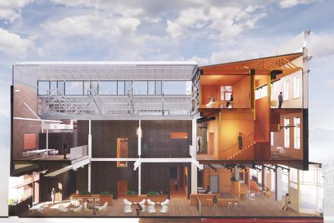 An artist's impression of the Health Innovation Hub. Photo: Supplied/WA Government.