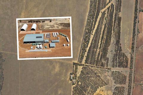 Blue Diamond Australia is proposing to build an ammonium nitrate plant, similar to the facility in Wubin (INSET). Images: via DAP documents