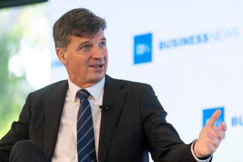 Angus Taylor at a recent Business News event. Photo: Matt Jelonek.