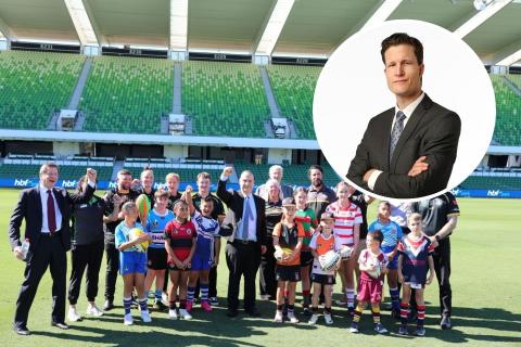 Anthony De Ceglie (inset) will return to WA to run the new Perth Bears rugby league.