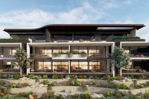 A render of the proposed Bindaring Apartments project. Image: Giorgi via DPLH documents