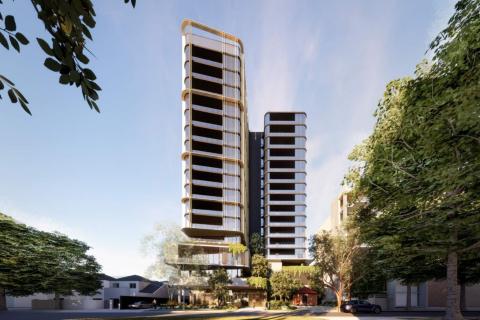 A render of Blackburne's proposed South Perth apartments. Image: MJA via DPLH documents