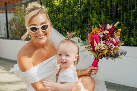 Carly Jellyman with her daughter Wren Ada-May Morgan.