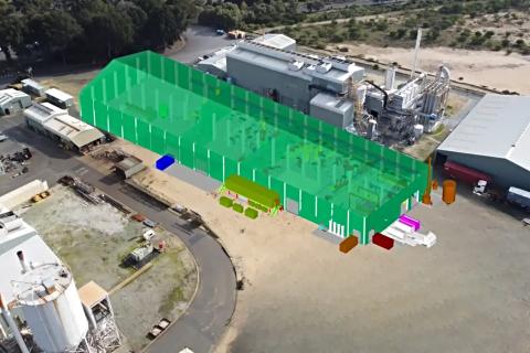 An artist impression of the cobalt refinery in Kwinana. Image: Cobalt Blue