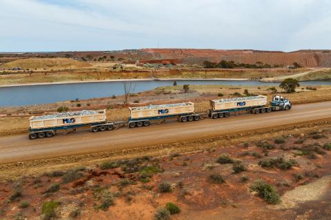 MLG will provide off-road bulk ore haulage services, among other services for Rio Tinto. Photo: MLG Oz