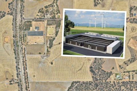 A battery energy storage system (Inset: render) is proposed for a lot in Narrogin. Images: GHD via DAP documents