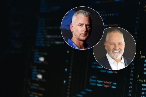 Adam Simpson (L) has joined Geoff Lewis on the Stepchange board.