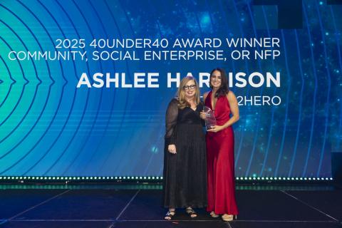 Ashlee Harrison founded zero2hero, a WA charity dedicated to youth suicide prevention and mental health, in 2009.
