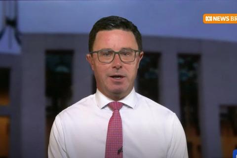 David Littleproud on ABC News Breakfast this morning. Photo: ABC News Breakfast.