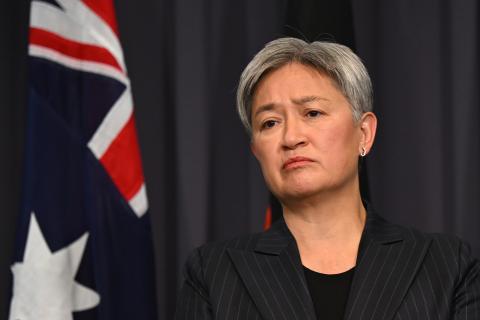 Foreign Affairs Minister Penny Wong. Photo: AAP/LUKAS COCH.