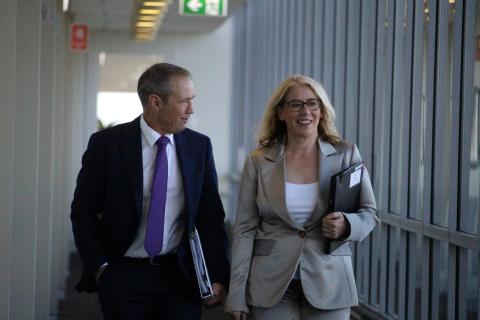WA Premier Roger Cook and Treasurer Rita Saffioti. Photo: Nadia Budihardjo. 