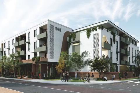 A render of the proposed Beaufort Apartments in Inglewood. Image: Klopper & Davis Architects via SDAU