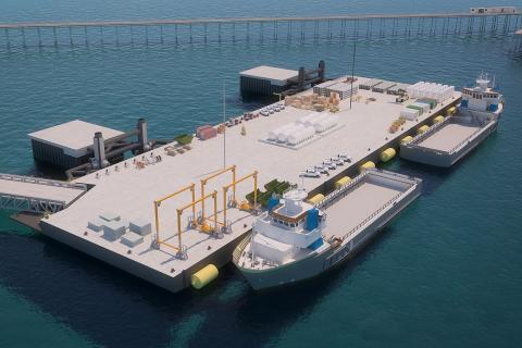 A rendering of the soon-to-be operational Kimberley Marine Support Base. Photo: KMSB