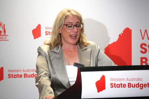 Rita Saffioti delivered the 2025-26 budget. Photo: Nadia Budihardjo