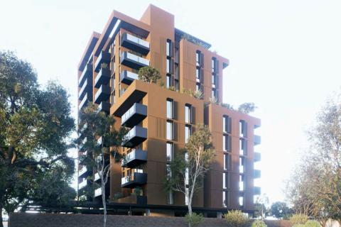 The proposed Redcliffe apartments. Image: Donaldson Broshard via DAP documents