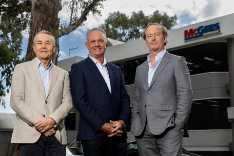 Victor Sankey, Peter Duffield and David Lamb. 