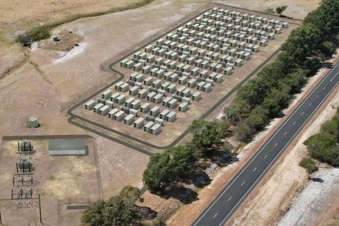 A render of the proposed BESS in Ravenswood. Image: via DevelopmentWA documents