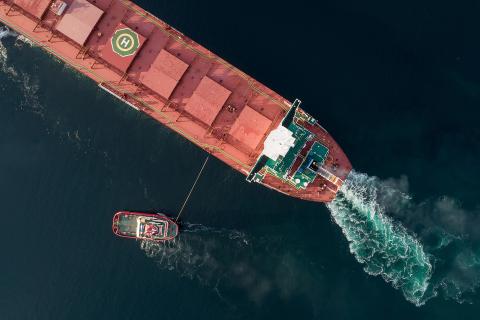 A bulk carrier leaves Port Hedland. Photo: Adobe Stock