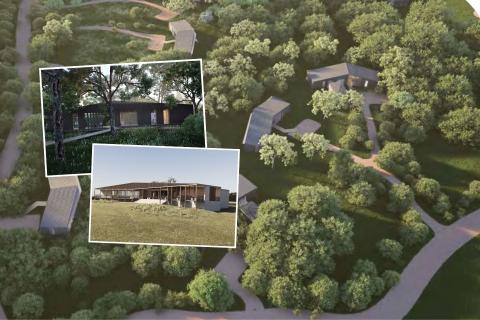 Renders of the The Farm on Bunker Bay. Images: Kerry Hill Architects