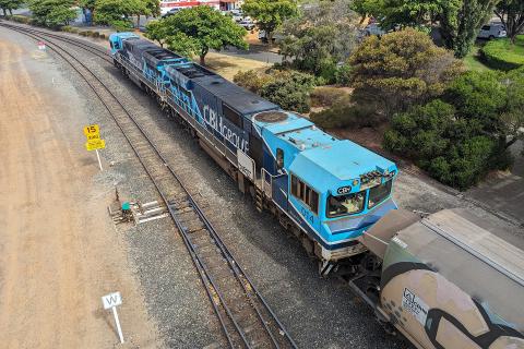 A CBH train at the Port of Albany. Photo: Tom Zaunmayr