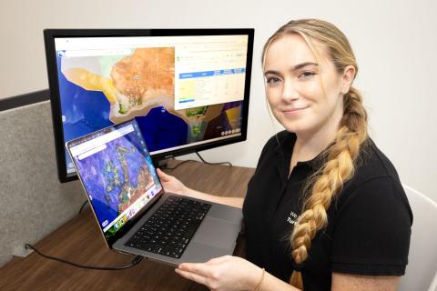 Caitlin McKeown says the app aims to help arrest sea turtles’ slip into a silent extinction. Photo: Michael O’Brien