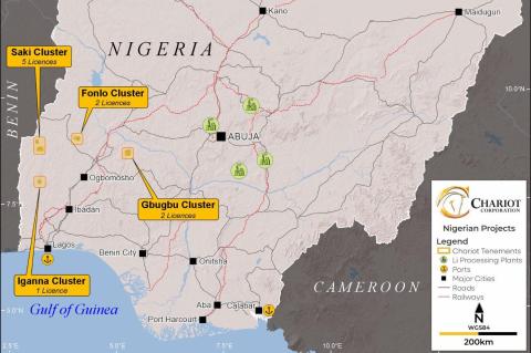 Chariot Corporation Nigerian tenements BNBWA