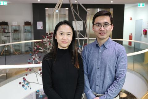 Dr Stella Jun Lu and Dr Jun Yuan at the Perron Institute. Photo: Perron Institute.