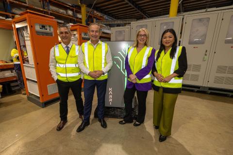 Masoud Abshar (L) with premier Roger Cook, treasurer Rita Saffioti and Bibra Lake MLA Sook-Yee Lai. Photo: Supplied