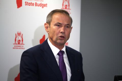 Roger Cook calls out cynics over the state's 2030 timeframe over exiting coal-fired electricity generation. Photo: Nadia Budihardjo