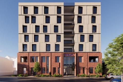 St Bart's proposed to build residential aged care facilities on Brown Street. Image: Hodge Collard Preston via City of Perth documents