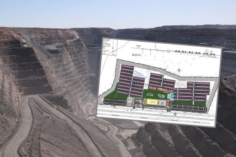 Northern Star proposes to build a workers camp (inset) to house its workers including those at the Super Pit. Background photo: Isabel Vieira.