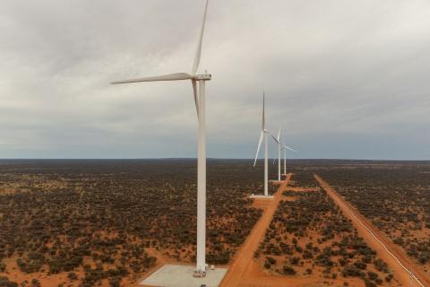Zenith’s Kathleen Valley wind farm. Photo: Zenith Energy
