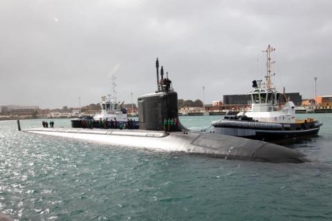 The Virginia-class nuclear-powered USS Hawaii in WA last year.