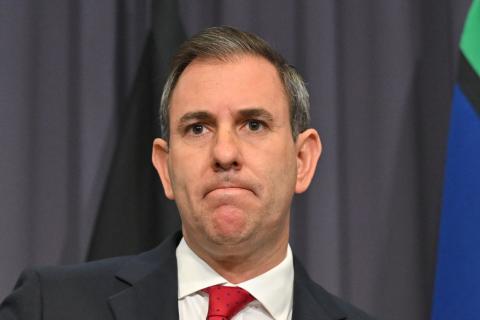 Treasurer Jim Chalmers at a press conference at Parliament House in Canberra, Wednesday, August 6, 2025. (AAP Image/Mick Tsikas)