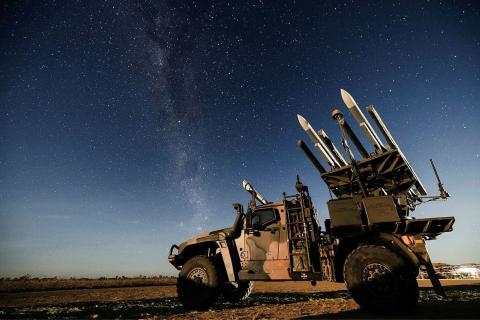 An Australian Army Hawkei high-mobility launcher in the Northern Territory during Exercise Talisman Sabre 2025. Photo: Department of Defence