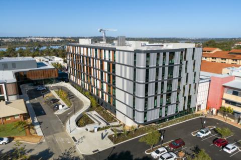 A new public ward block is part of the Joondalup Health Campus upgrade. Photo: Supplied