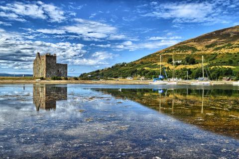 Lochranza Castle in the north is one of the isle’s most striking nods to its past. Photo: Ben Johnson