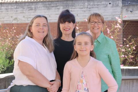 L-R: Simone Hewitt, Kathy Viljoen, Harriet Hewitt and Janet Beilby. Photo: Curtin University.