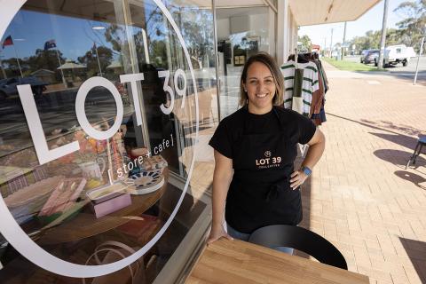 Jodie Schell runs a cafe and homewares store in Goomalling. Photo: Tom Zaunmayr