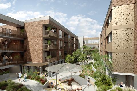 The new build-to-rent project. Photo: Tetris Capital