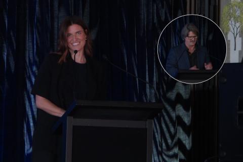 Ella McNeill and Pete Stone