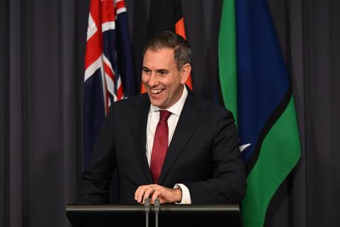 Australian Treasurer Jim Chalmers speaks to the media during a press conference at Parliament House in Canberra, Wednesday, September 3, 2025. (AAP Image/Lukas Coch)